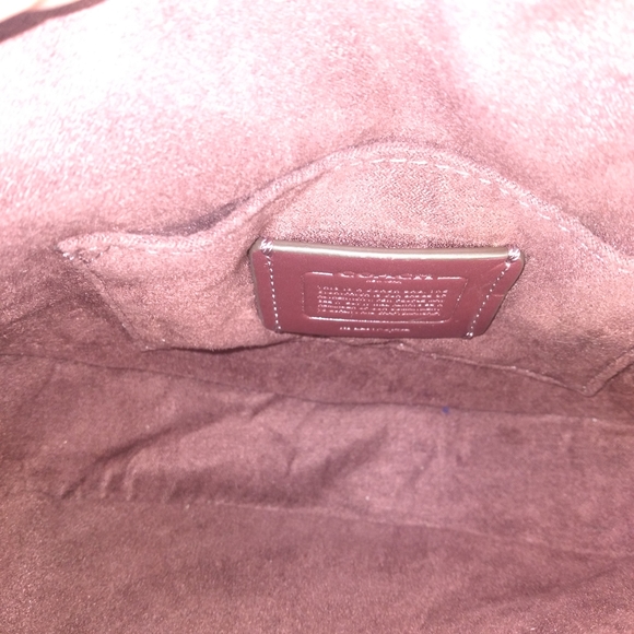 Coach Ellen Tangerine Color Pebble Leather Small Crossbody EUC - Picture 9 of 16